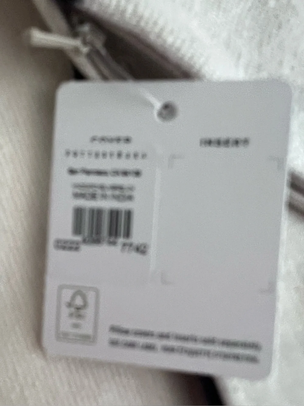 NWT Pottery Barn Navy and Cream Tie-Dye Lumbar Pillow